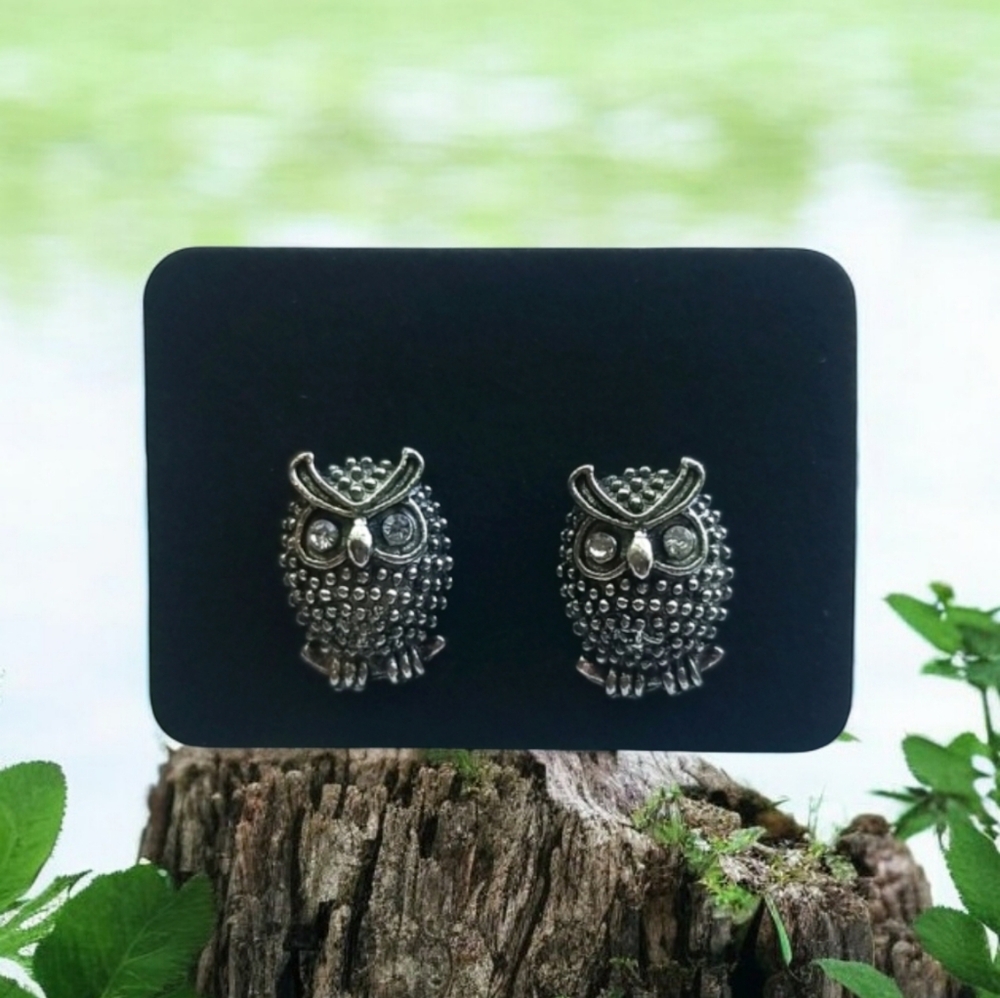 3 for $15 Perched Owl Stud Earrings
